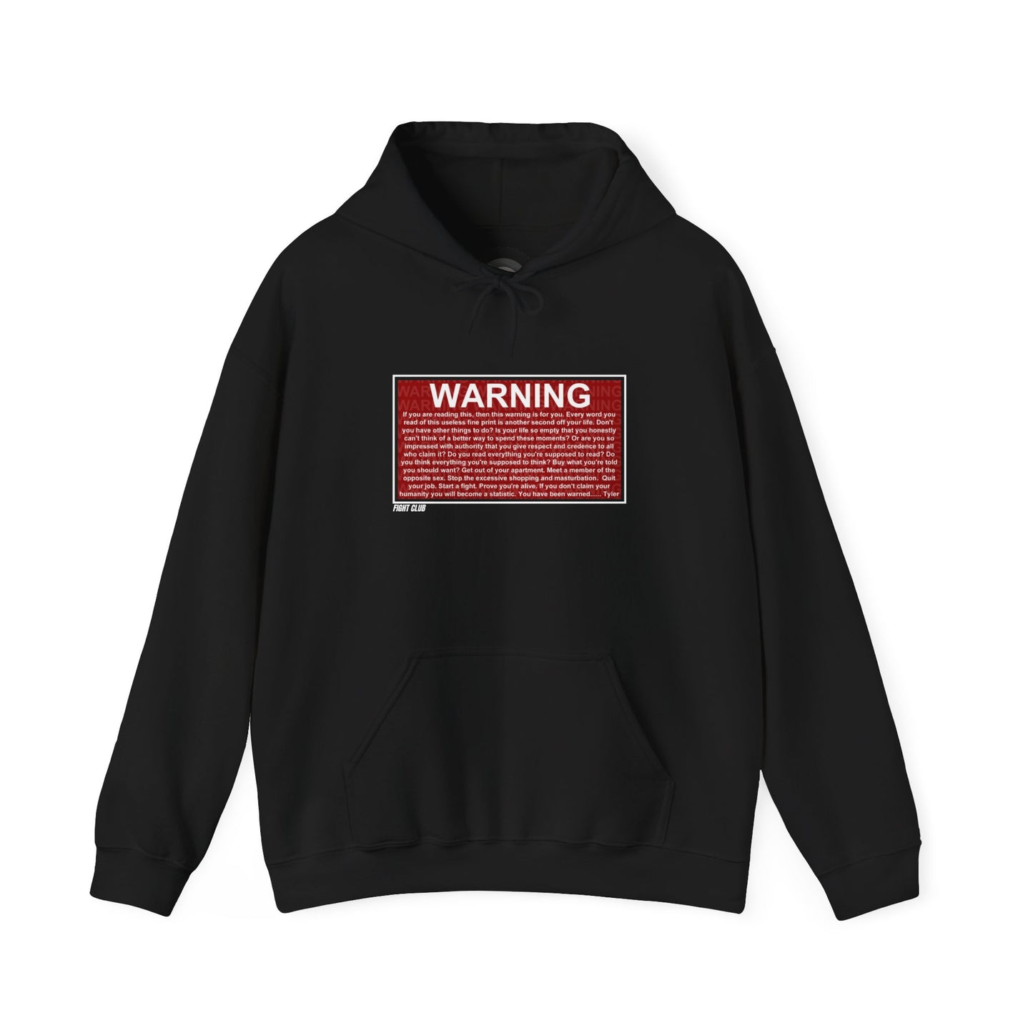 Fight Club Warning Hoodie