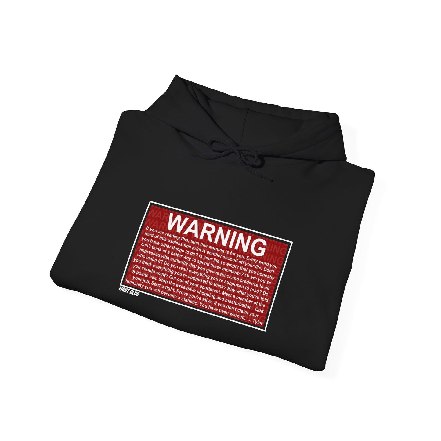 Fight Club Warning Hoodie